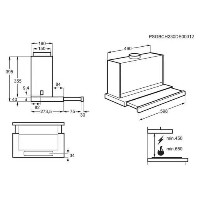 Built-in hood Electrolux LFP716Z