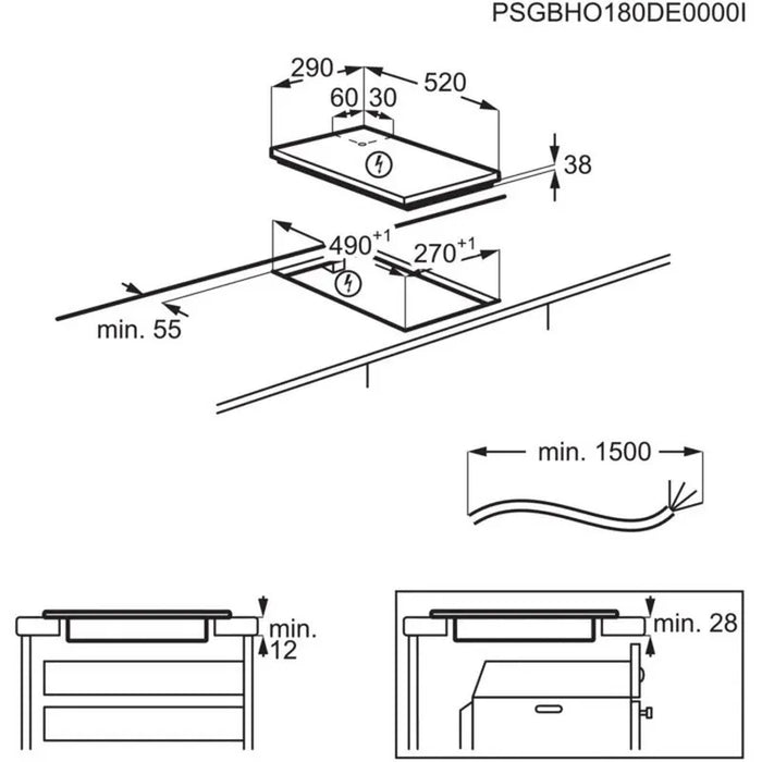 Built-in counter Electrolux LHR3233CK