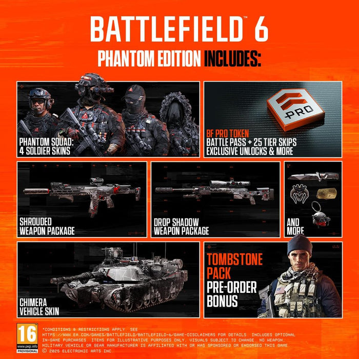 PlayStation 5 Video Game Electronic Arts Battlefield 6 - Ghost Edition