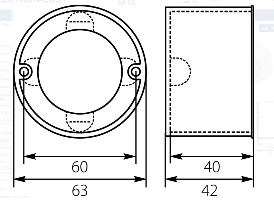 F60 CONSOLE BOX WITH SCREW