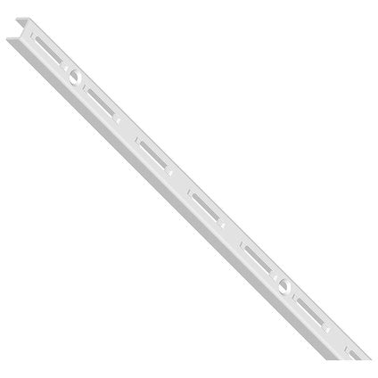 WALL RAIL 1 ROW OPEN WHITE ELEMENT SYSTEM