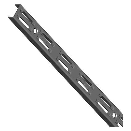 WALL RAIL 2 ROW OPEN BLACK ELEMENT SYSTEM