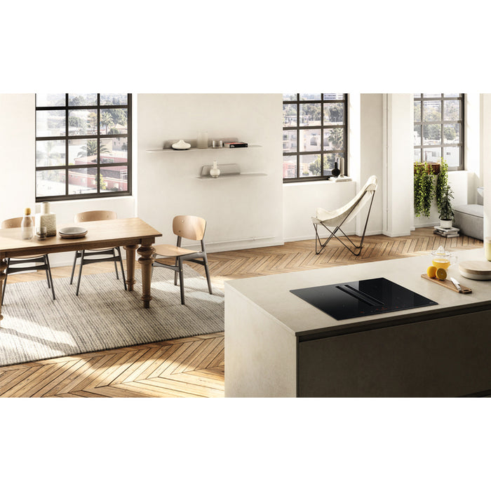 Built-in Induction Cooktop with ELICA NIKOLATESLA ALPHA B BL/A/60 hood