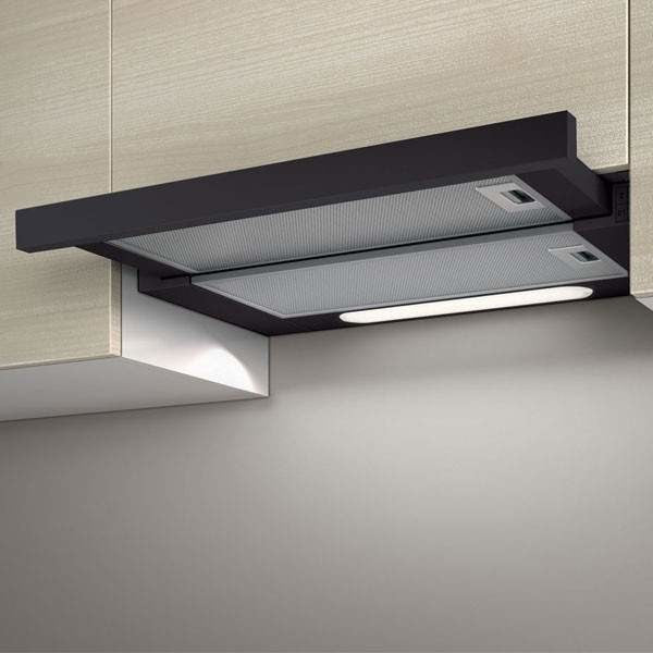 Elica ELITE 14 LUX BL/A/50 Built-under Black 650 m³/h