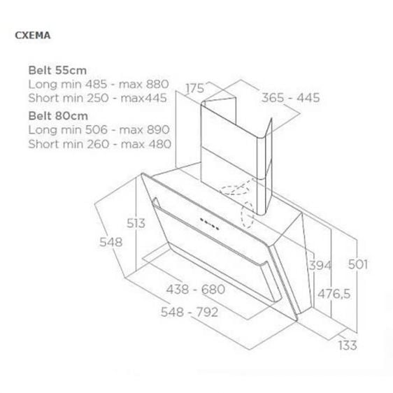 ELICA Belt Lux BL 55 absorber