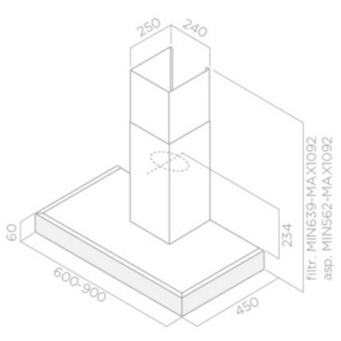 Built-in Elica CRUISE 60 hood