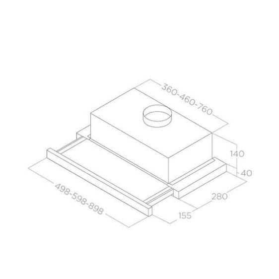 Built-in hood ELICA Elite 14 Plus IX 60