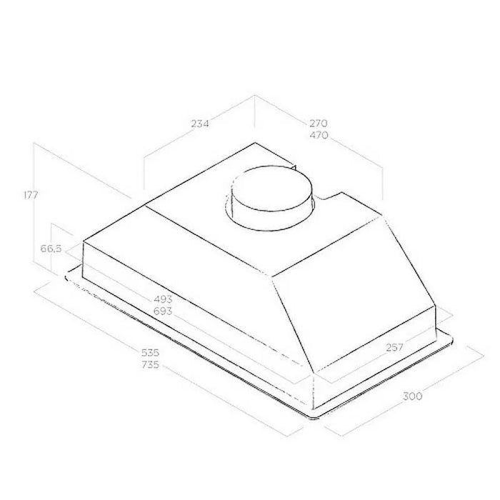 Built-in hood ELICA Era C IX 52