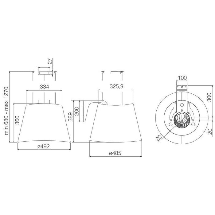 Built-in Elica JUNO BL 50 absorber