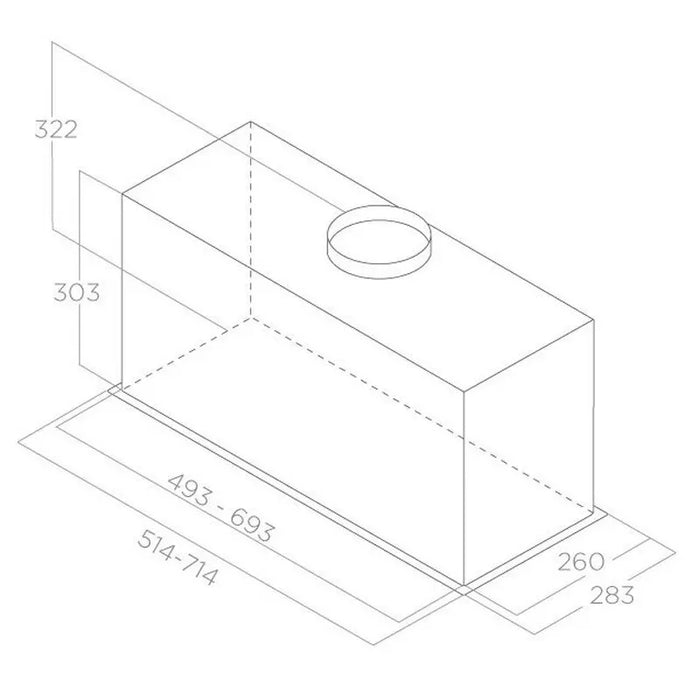 Built-in hood ELICA Lane IX 52