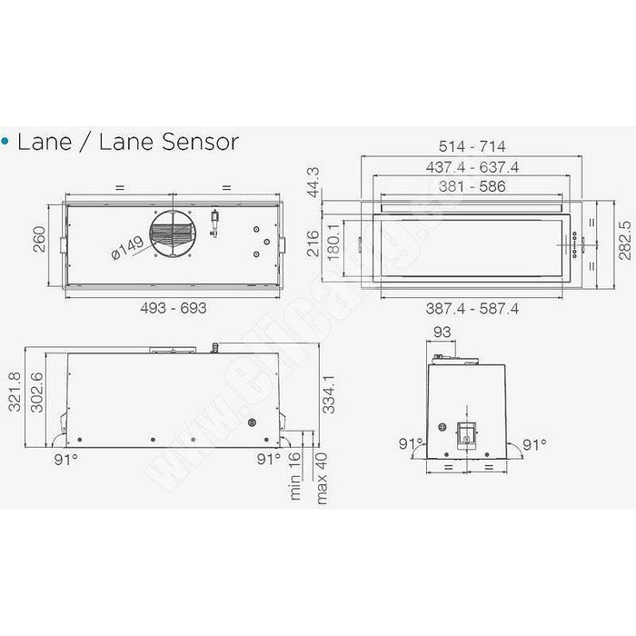 Built-in hood ELICA Lane IX 72
