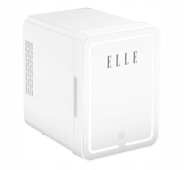 Mini fridge with LED make-up mirror ELLE 4L white