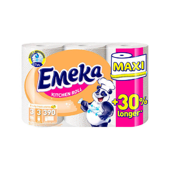 KITCHEN PAPER 3 LAYERS 3 PCS MAXI EMEKA