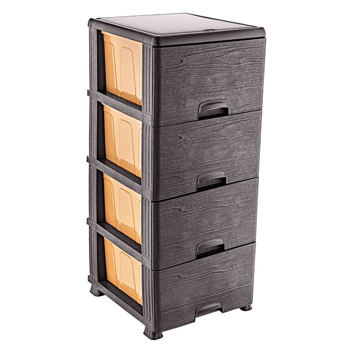 PLASTIC CABINET 4 LEVELS 37.5 X 43 X 89.5 CM EMIR