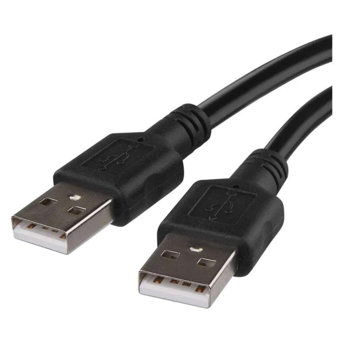 USB CABLE 2.0 USB A MALE 2M BLACK EMOS