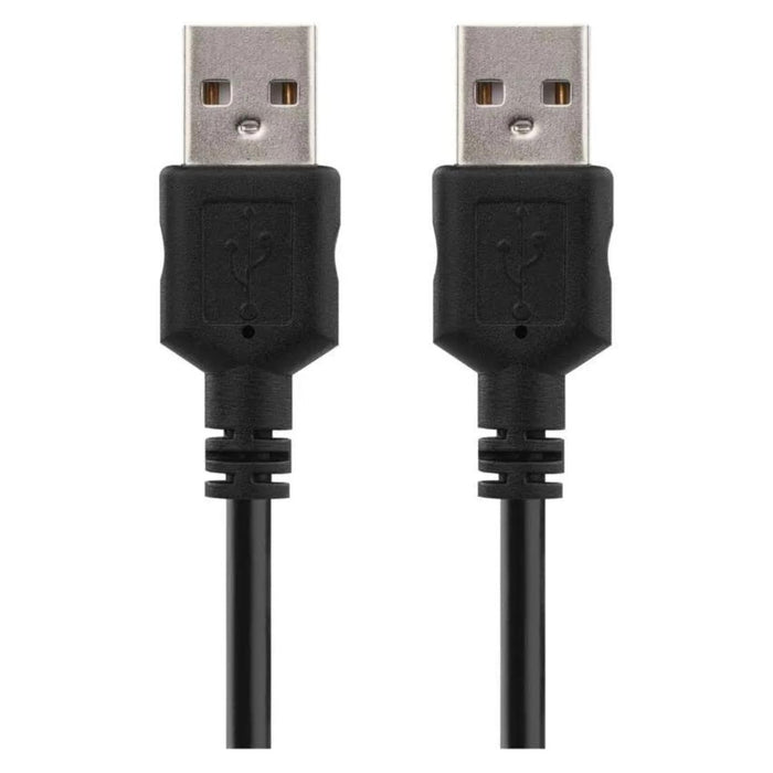 USB CABLE 2.0 USB A MALE 2M BLACK EMOS