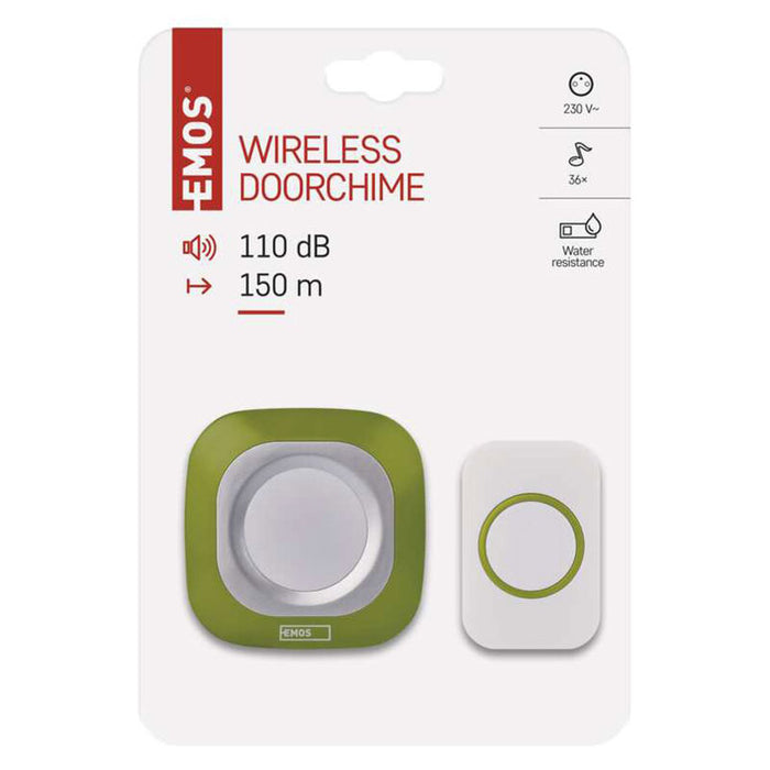 WIRELESS DOORBELL GREEN EMOS P5733G