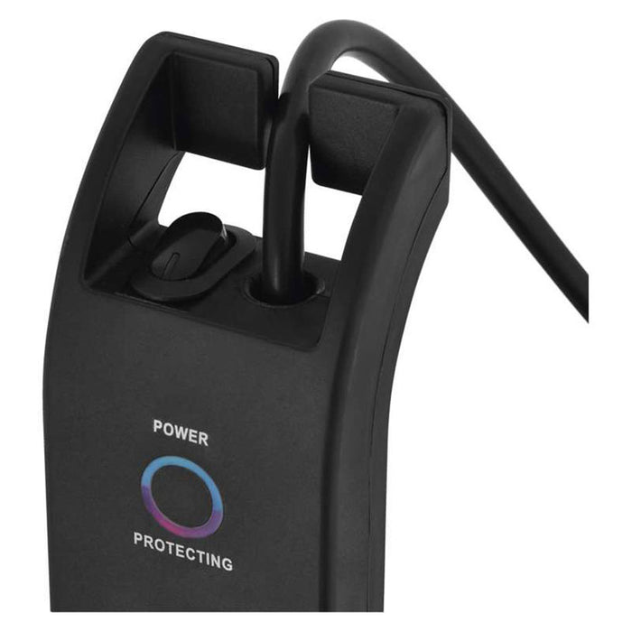 SPLITTER 4 SOCKETS WITH PROTECTION 2M BLACK EMOS