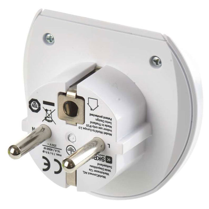 UNIVERSAL ADAPTER WHITE EMOS