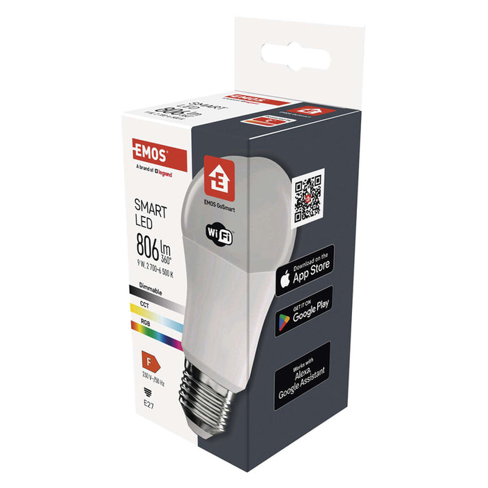 SMART BULB EMOS 9W E27 RGBW 806 LM