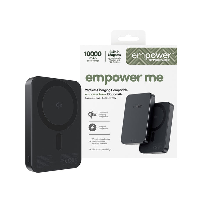 EXTERNAL BATTERY EMPOWER Wireless Charge 10 Ah Black