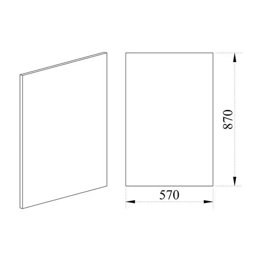 END PANEL BOTTOM ROW IRIM 1.6X57X87 CM. - Модулни кухни<<<Кухненски мебели<<<Кухня<<<Praktiker