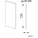 END PANEL TOP ROW IRIM 1.8X30X72 CM - Модулни кухни<<<Кухненски мебели<<<Кухня<<<Praktiker