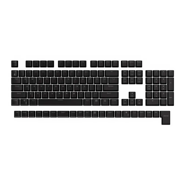 ENDORFY Mechanical Keyboard Caps - 124 pcs PBT - Black - Геймърски аксесоари<<<Геймърска периферия<<<ValiAPI