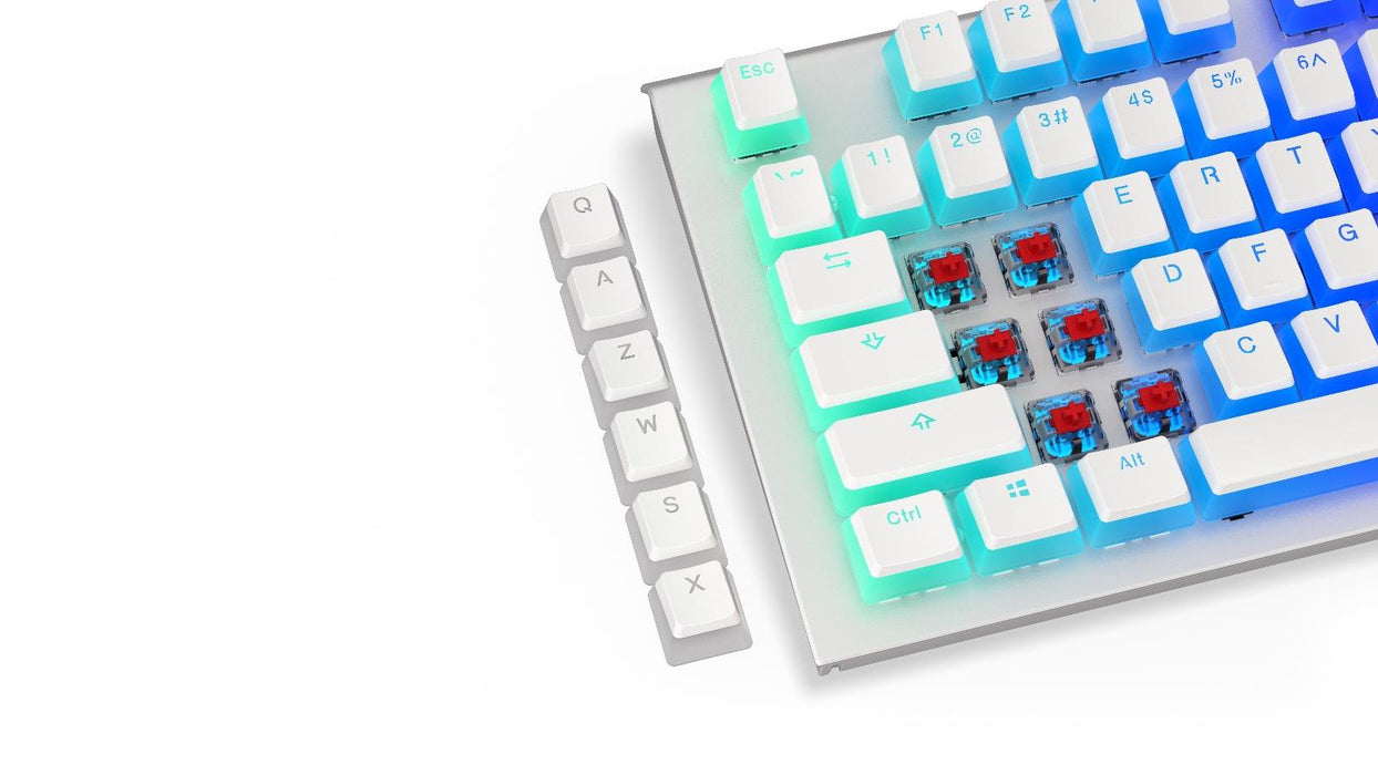 ENDORFY Mechanical Keyboard Caps - 104 pcs PBT, US Layout, Onyx White