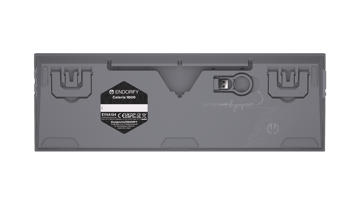 Gaming Wireless Mechanical Keyboard ENDORFY Celeris 1800 - Endorfy Yellow Switch - Full Size
