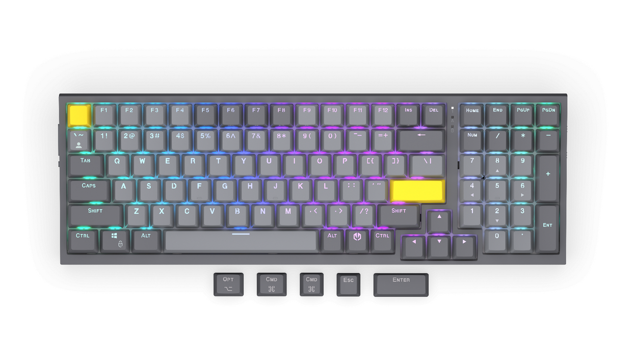 Gaming Wireless Mechanical Keyboard ENDORFY Celeris 1800 - Endorfy Yellow Switch - Full Size
