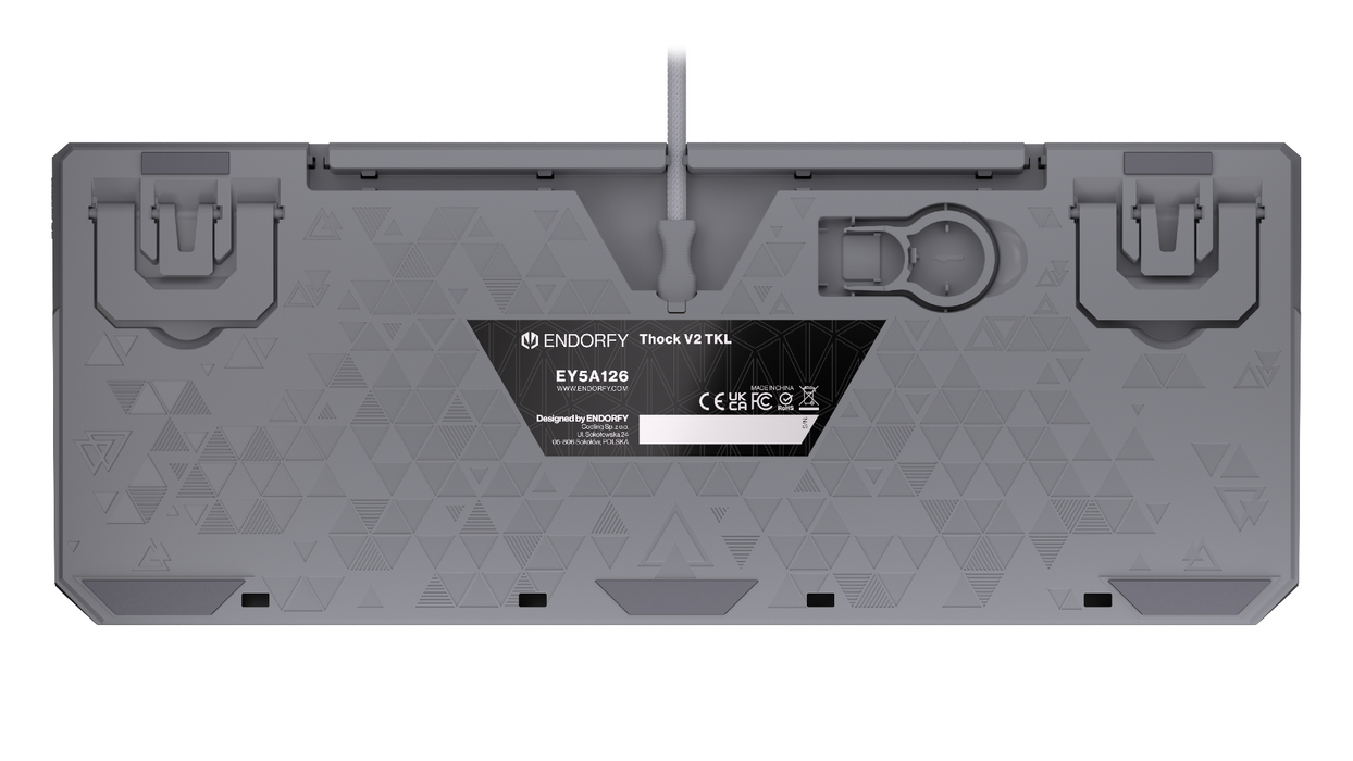 Endorfy mechanical keyboard Thock V2 TKL, PBT, Endorfy Red switch, US Layout