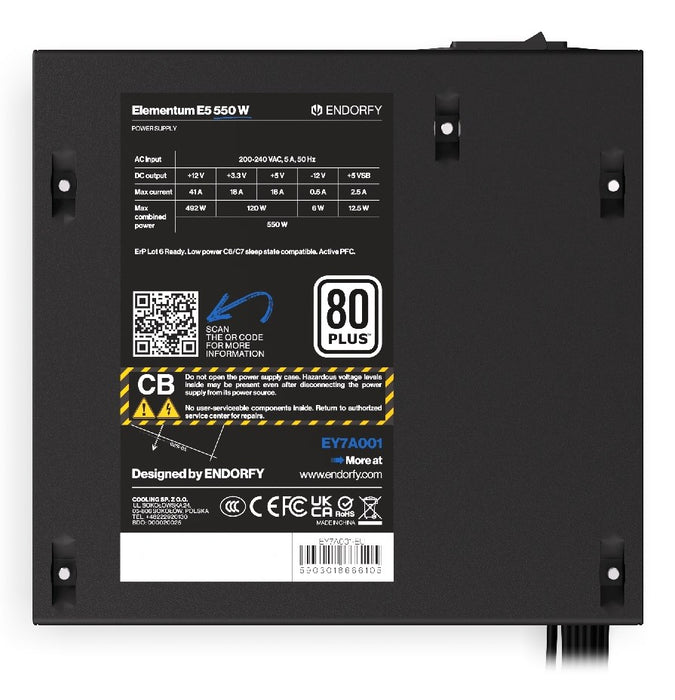 ENDORFY Elementum E5 450W power supply unit 24-pin ATX ATX Black