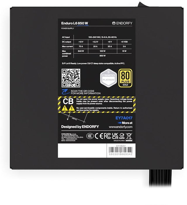 ENDORFY Enduro L6 850 W power supply