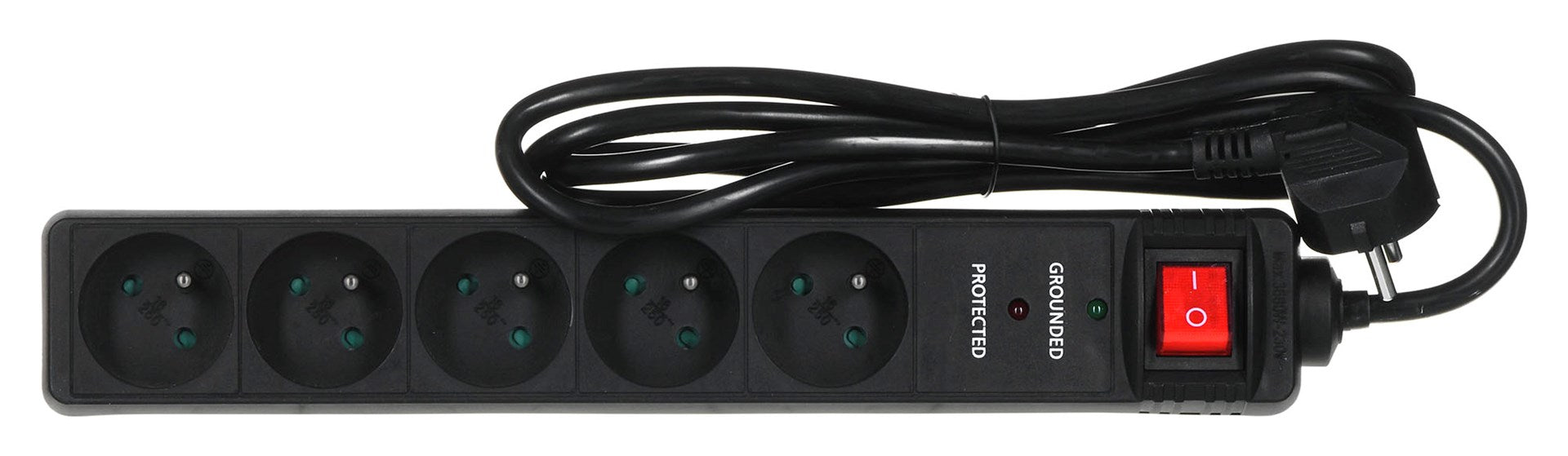 EnerGenie SPF5-C-5 surge protector 5 AC outlet(s) 250 V 1.5 m Black
