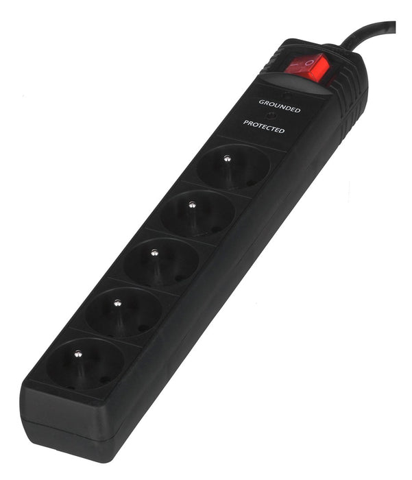 EnerGenie SPF5-C-5 surge protector 5 AC outlet(s) 250 V 1.5 m Black