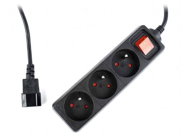 Gembird EG-PSU3F-01 surge protector Black 3 AC outlet(s) 230 V 0.6 m