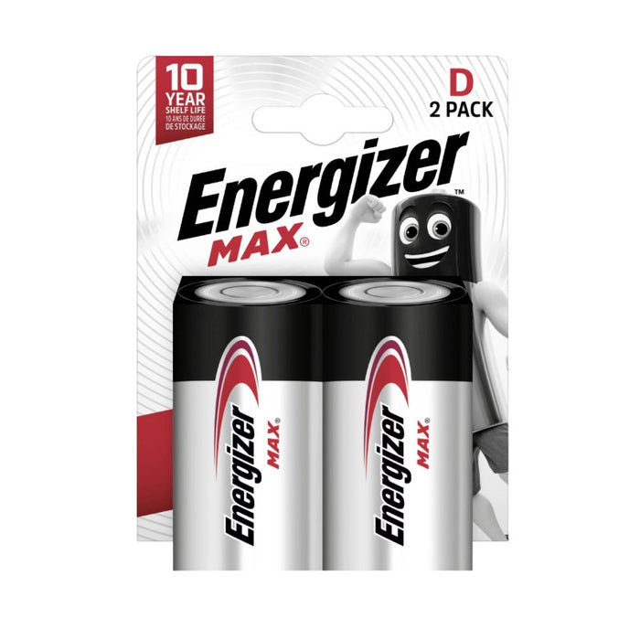 ALKALINE BATTERIES ENR MAX ALK D CHP2 ENERGIZER