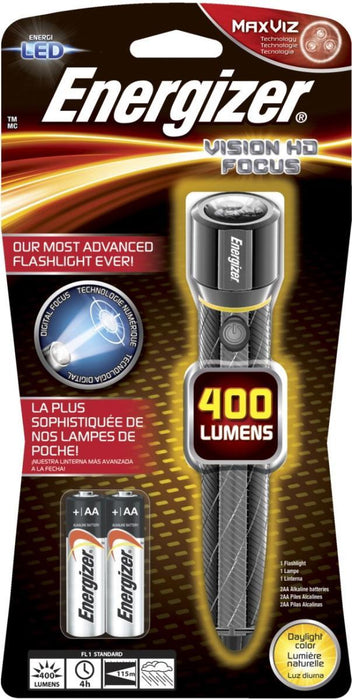 METAL FLASHLIGHT VISION HD FOCUS 400LM