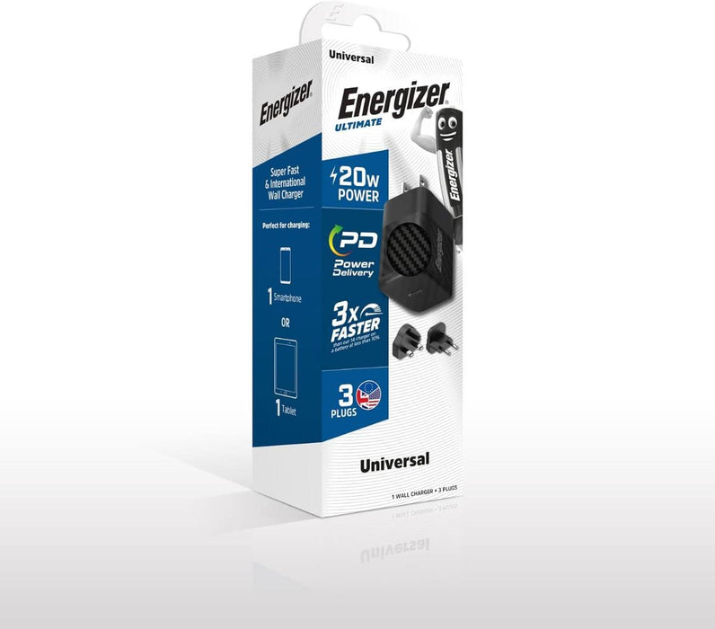 CHARGER ENERGIZER 20W/220V PD BLACK