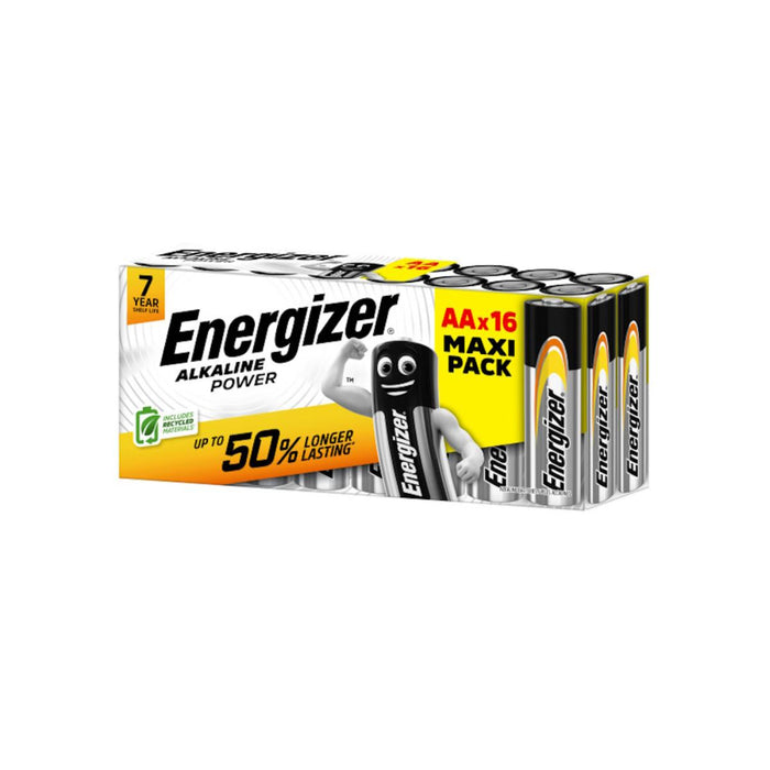 BOX OF 16 BATTERIES ALKALINE POWER AA CHP16 SRP ENERGIZER
