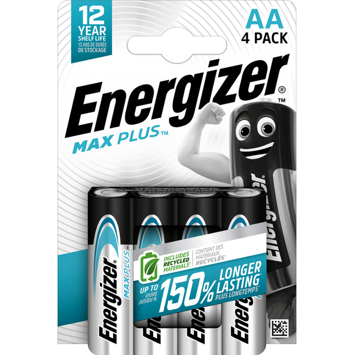 BATTERY AA 1.5V 4 PCS ENERGIZER MAX PLUS