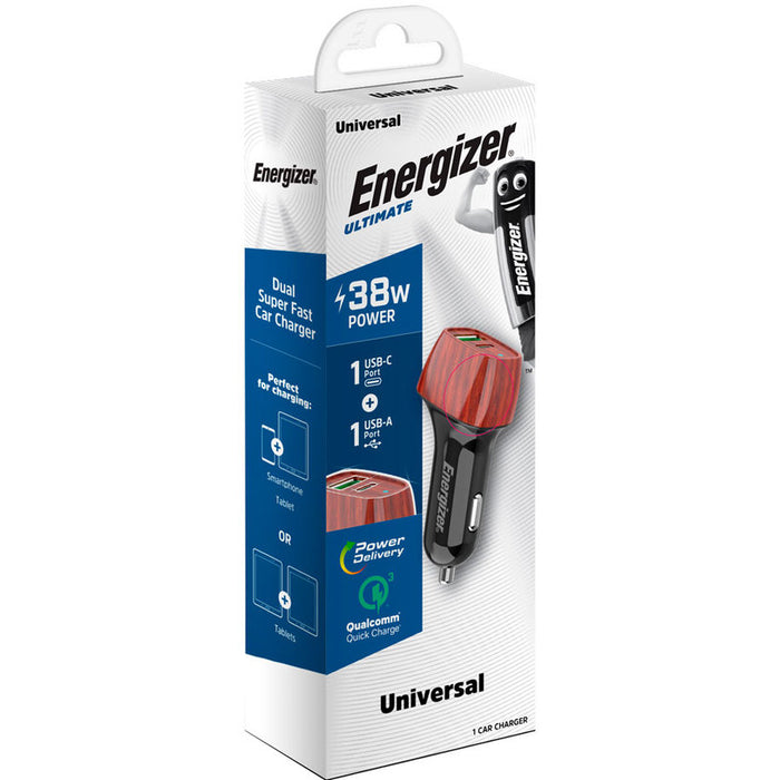 CHARGER 12V QC3 38W USB TYPE-C D38WO