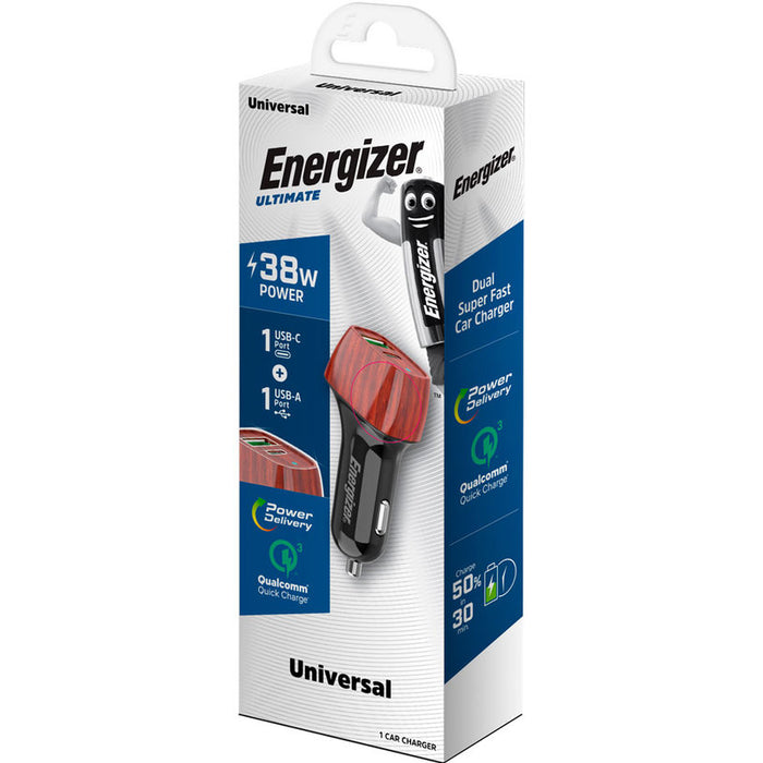CHARGER 12V QC3 38W USB TYPE-C D38WO
