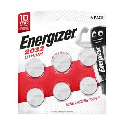 Button battery lithium ENERGIZER CR2032. 3V, 6pk blister