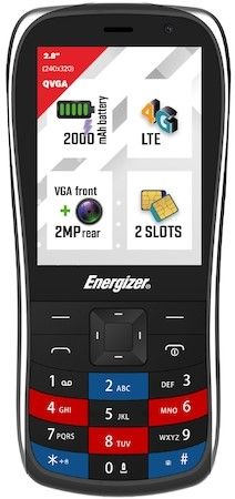 Mobile phone Energizer - E284S, 2.8'', 64MB/128MB, black