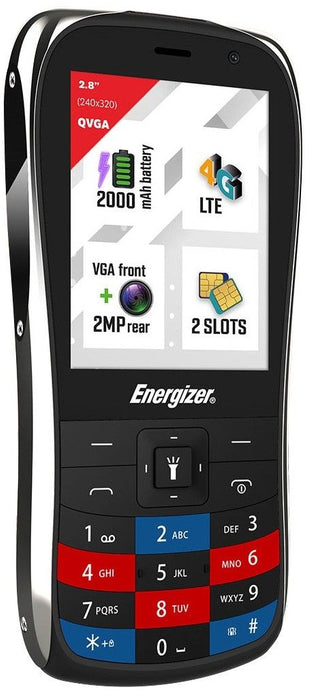 Mobile phone Energizer - E284S, 2.8'', 64MB/128MB, black