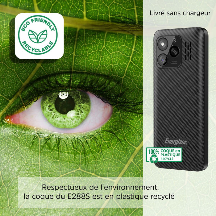 Mobile telephone for older adults Energizer E288S Quad Core 4 GB RAM Black