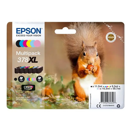 EPSON 1LB 378XL Mpack Ink BK C M Y LC LM With Security w/s - Мастила и Мастилени глави<<<Консумативи - Мастила<<<Печат