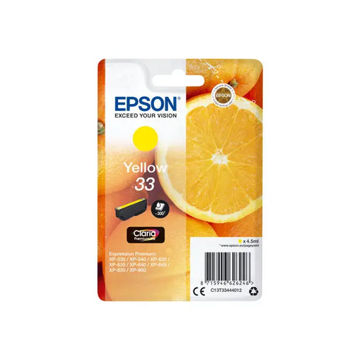 EPSON 3LB Cartouche Oranges Ink Claria Premium Yellow w/s - Мастила и Мастилени глави<<<Консумативи - Мастила<<<Печат